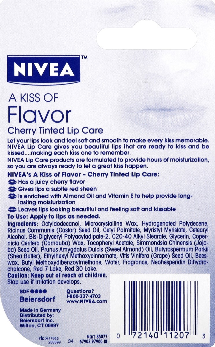 slide 3 of 3, Nivea Lip Care 0.17 oz, 0.17 oz