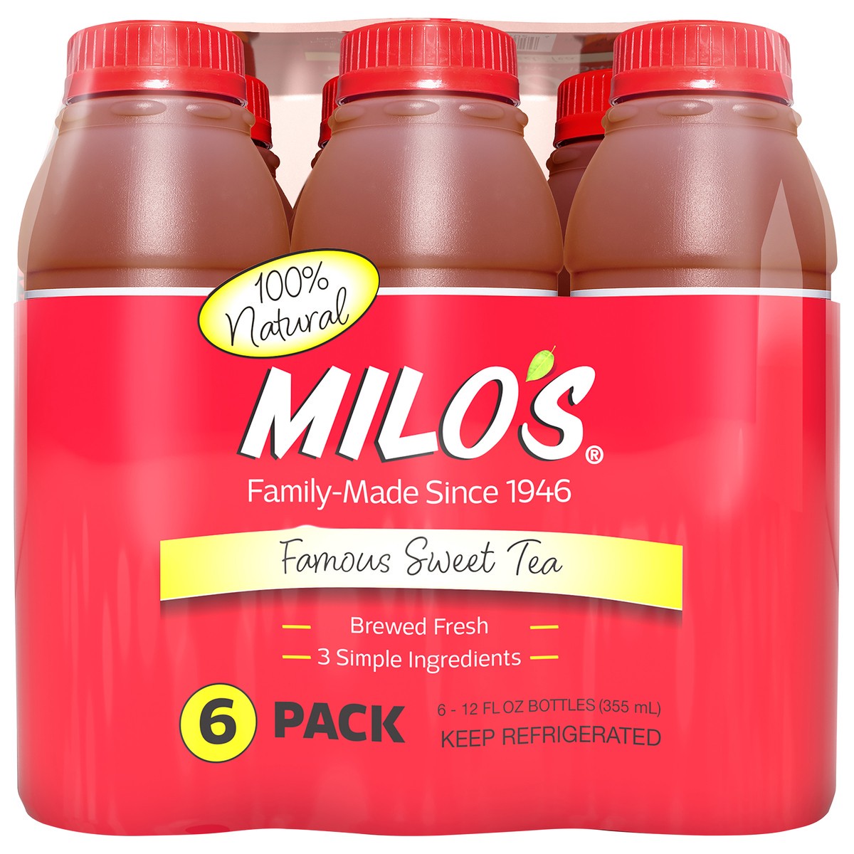 slide 1 of 9, Milo's Tea, Sweet, Famous, 6 ct