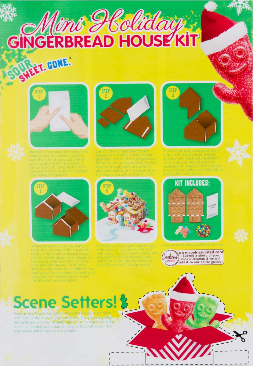 slide 4 of 13, Sour Patch Kids Mini Holiday Gingerbread House Kit 1 ea, 1 ct