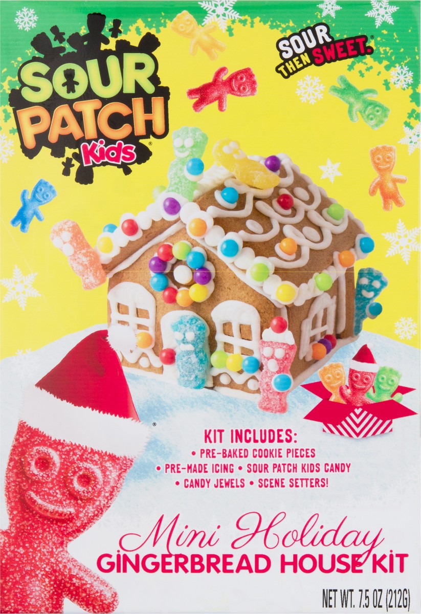 slide 8 of 13, Sour Patch Kids Mini Holiday Gingerbread House Kit 1 ea, 1 ct