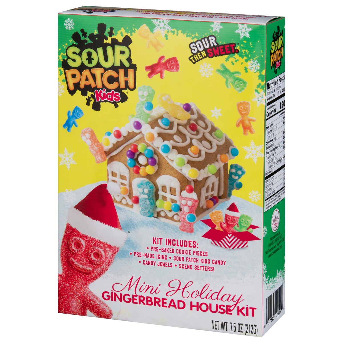 slide 10 of 13, Sour Patch Kids Mini Holiday Gingerbread House Kit 1 ea, 1 ct