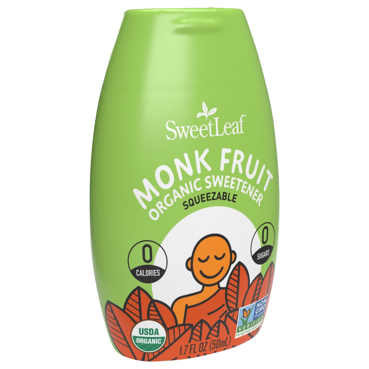slide 2 of 8, SweetLeaf Monk Fruit Sweetener, Organic, Squeezable, 1.7 fl oz