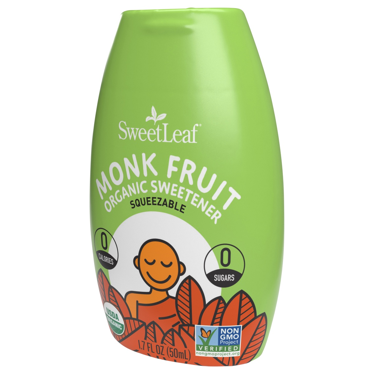 slide 3 of 8, SweetLeaf Monk Fruit Sweetener, Organic, Squeezable, 1.7 fl oz