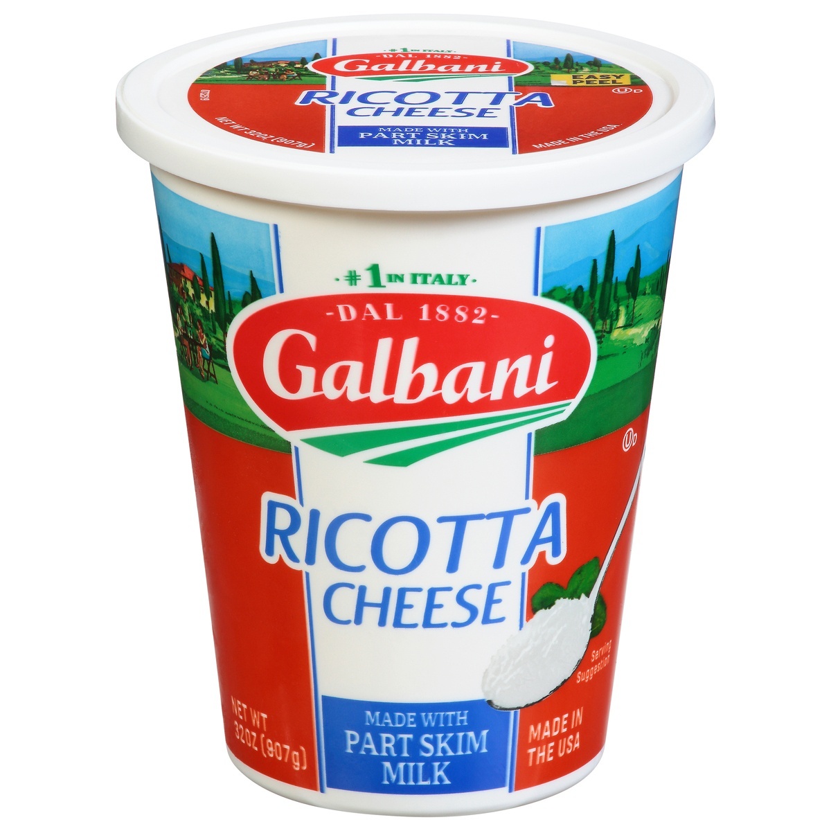 slide 1 of 9, Galbani Made With Part Skim Milk Ricotta Cheese, 