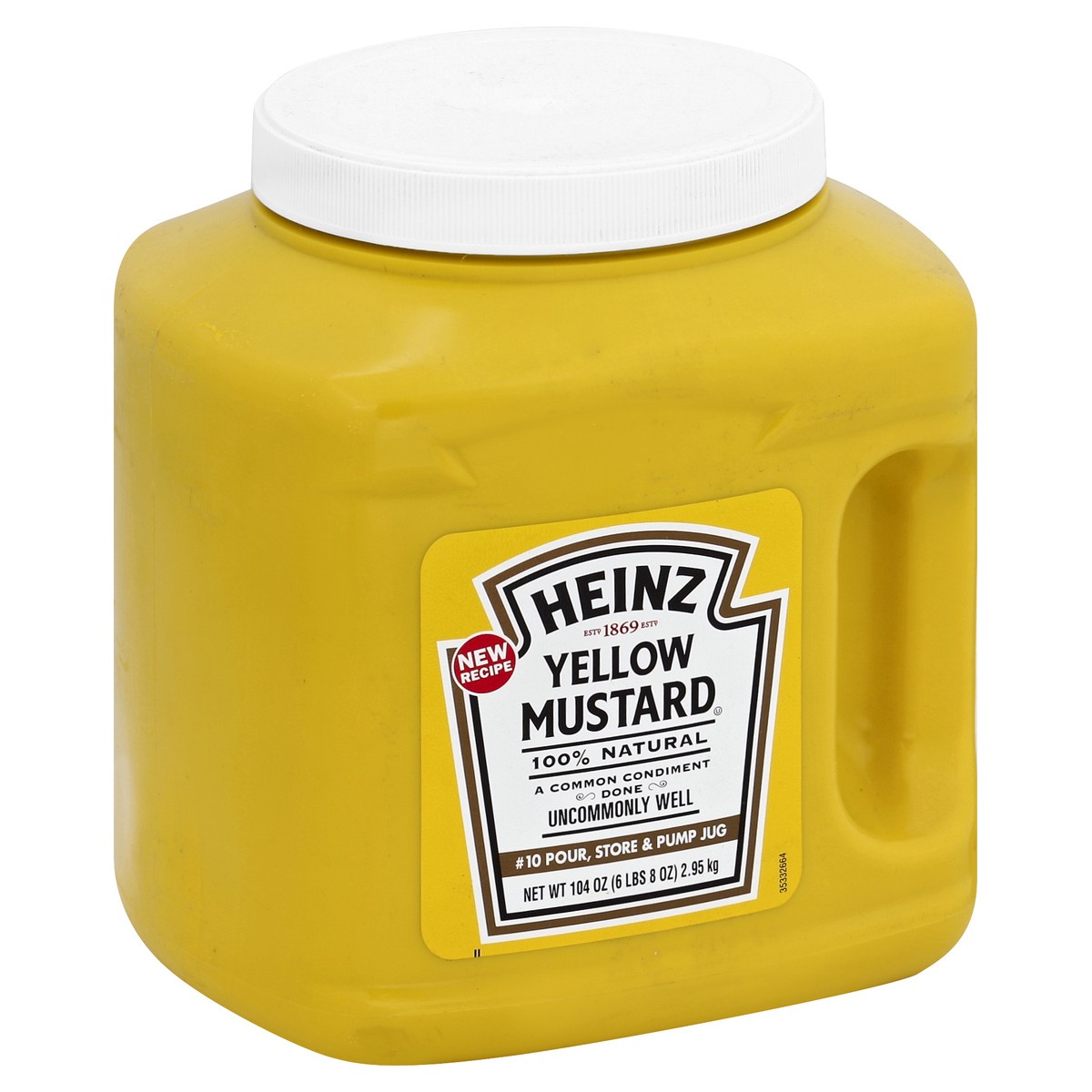 slide 2 of 3, Heinz Yellow Mustard, 104 oz Jug, 104 oz