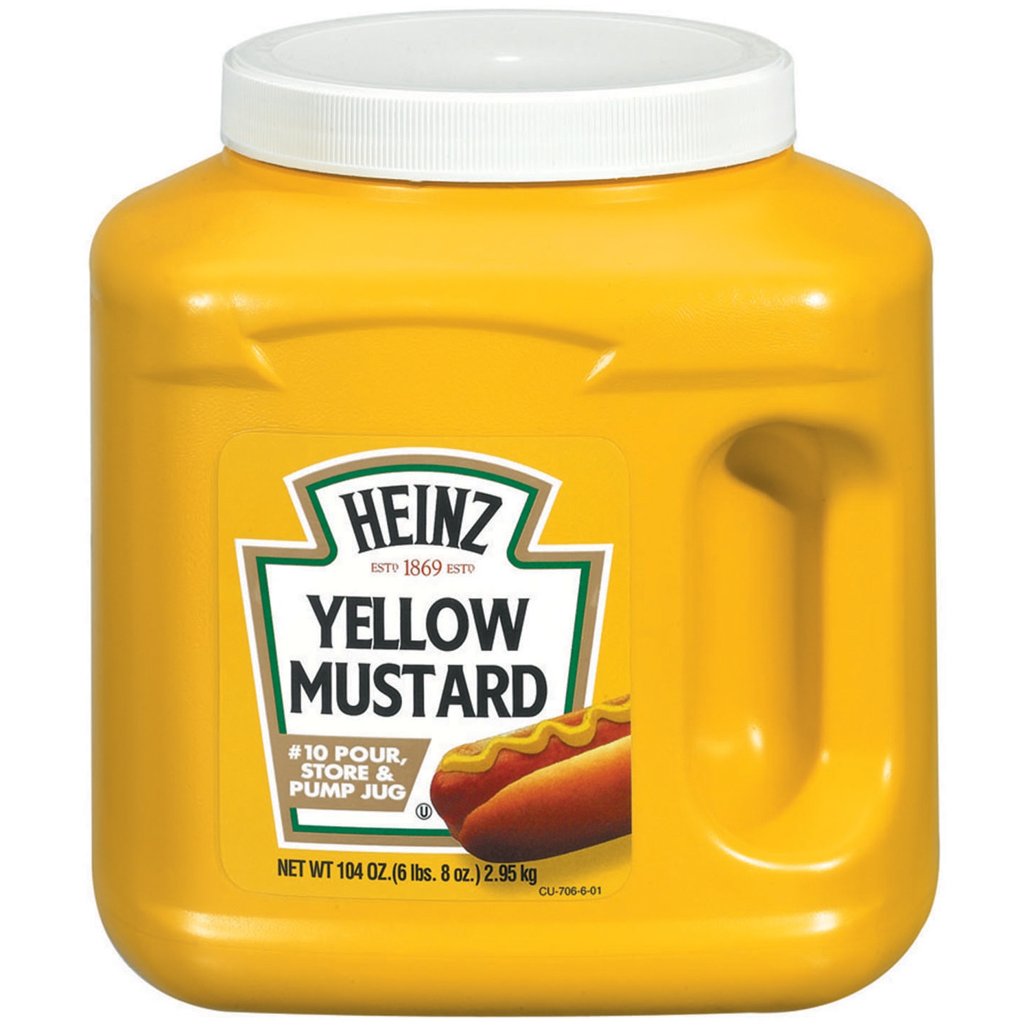 slide 1 of 4, Heinz Yellow Mustard, 104 oz