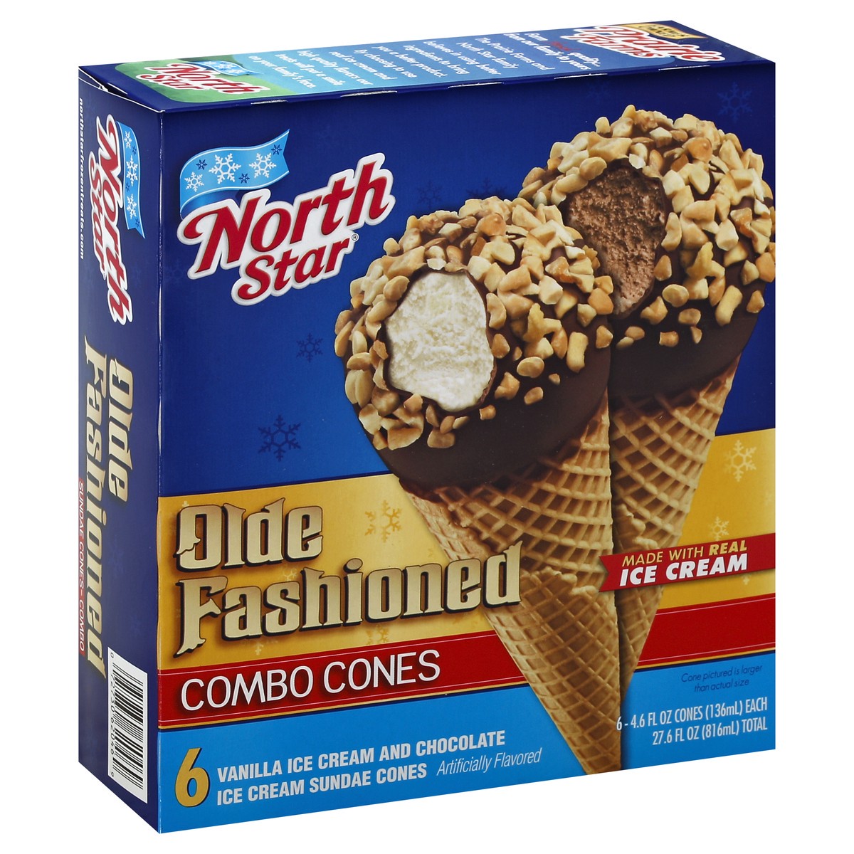 slide 6 of 14, North Star Combo Sundae Cones 6 ea, 6 ct