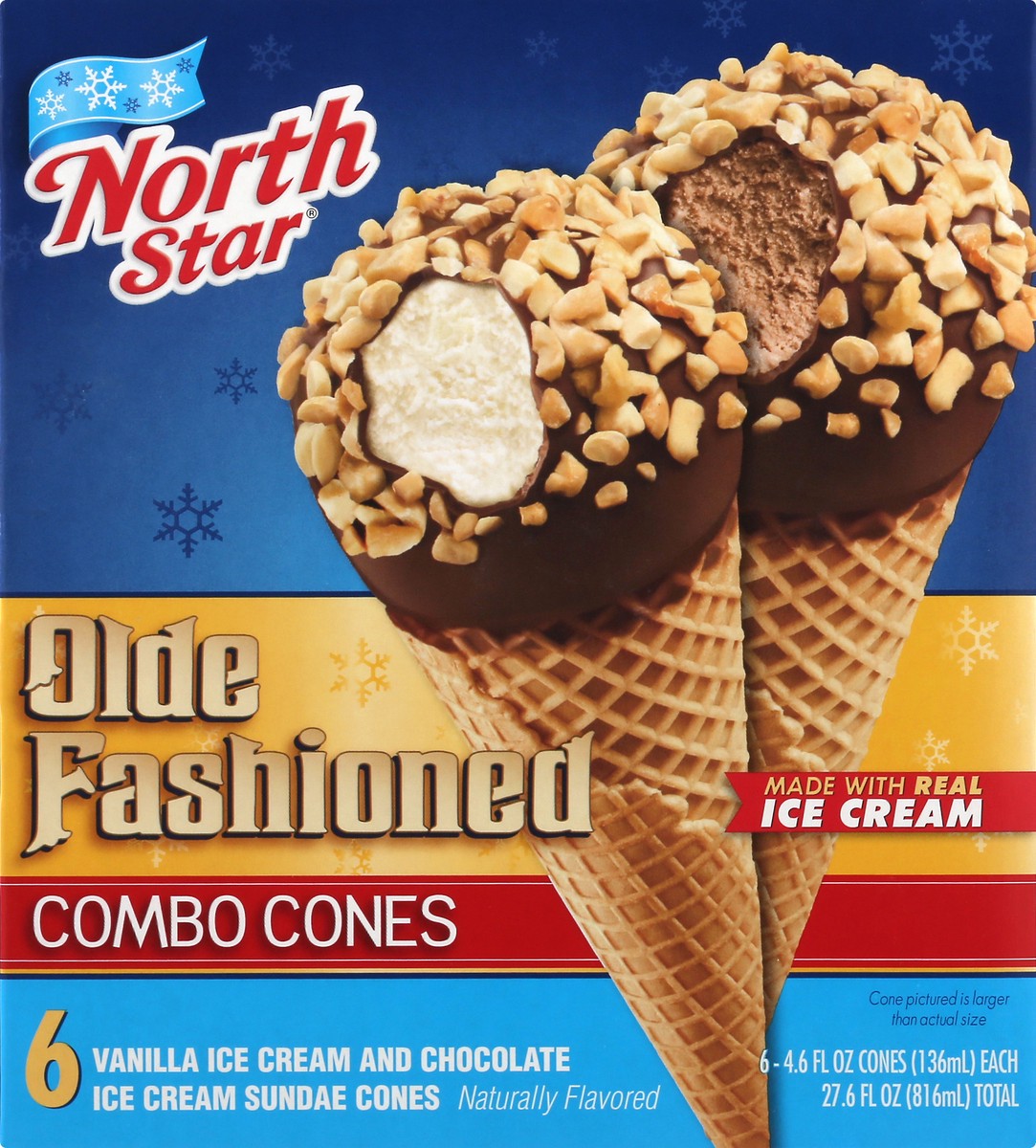 slide 7 of 14, North Star Combo Sundae Cones 6 ea, 6 ct