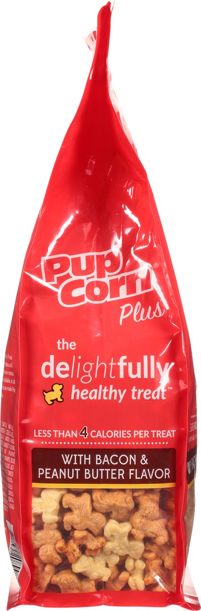 slide 10 of 12, PupCorn Plus Bacon & Peanut Butter Flavor Treats for Dogs 27 oz, 27 oz
