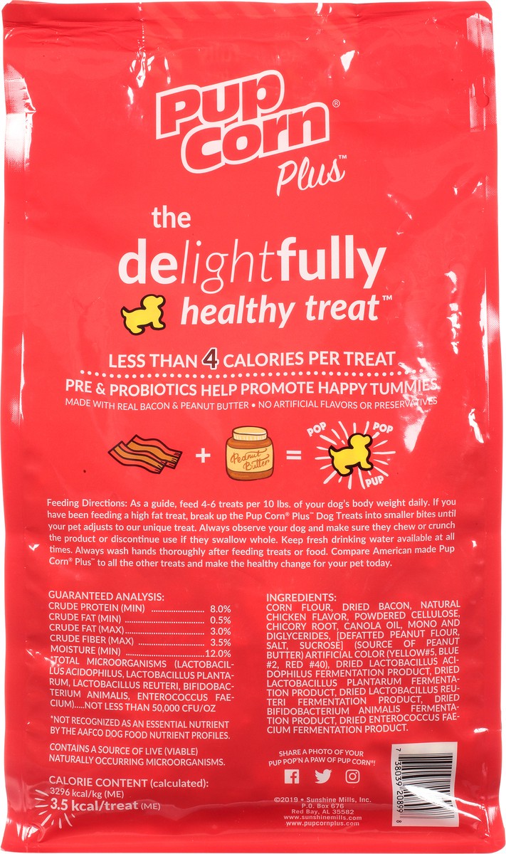 slide 5 of 12, PupCorn Plus Bacon & Peanut Butter Flavor Treats for Dogs 27 oz, 27 oz