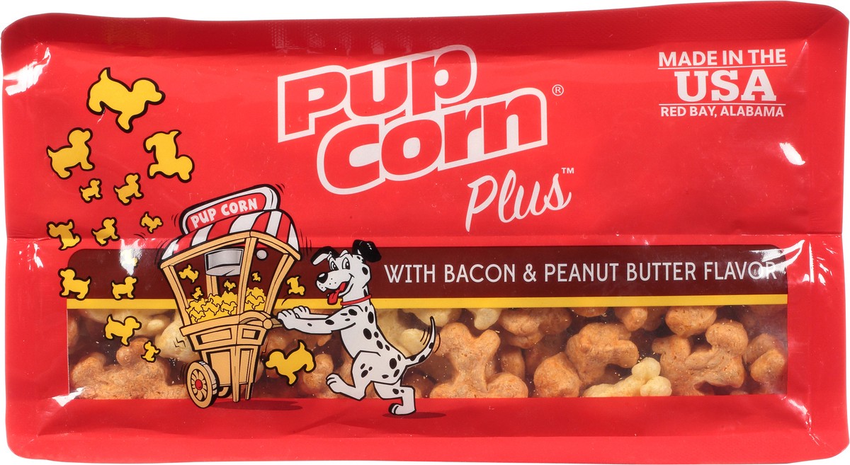 slide 7 of 12, PupCorn Plus Bacon & Peanut Butter Flavor Treats for Dogs 27 oz, 27 oz