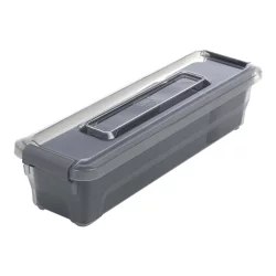 EZY Storage Sort It Container With 2 Cups - Grey