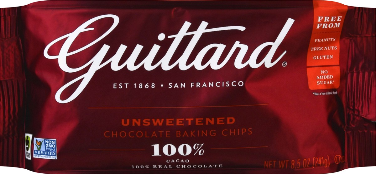 slide 1 of 10, Guittard 100% Cacao Unsweetened Chocolate Baking Chips 16 oz, 16 oz