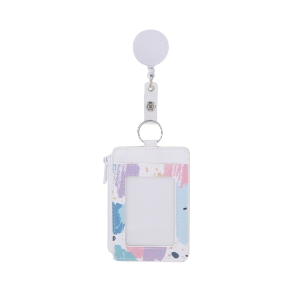 slide 1 of 2, Office Depot Brand Fashion Badge Holder With Clip Reel, 3-1/2'' X 2-1/2'', Splatter, 1 ct