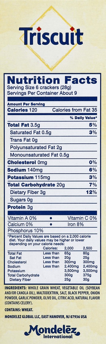 slide 8 of 8, Triscuit Crackers 9 oz, 9 oz