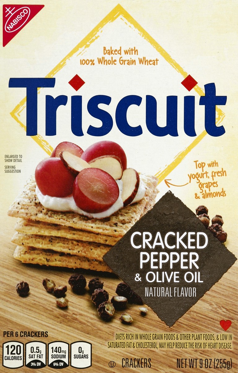 slide 1 of 8, Triscuit Crackers 9 oz, 9 oz