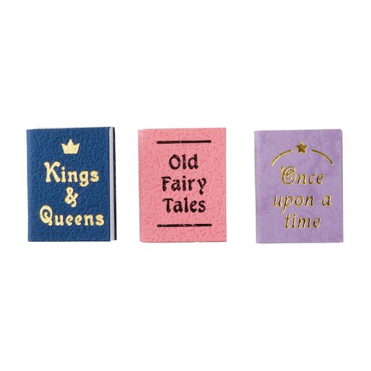 slide 1 of 3, Mini Fairy Tale Books By Make Market, 0.88 in x 0.67 in x 0.15 in
