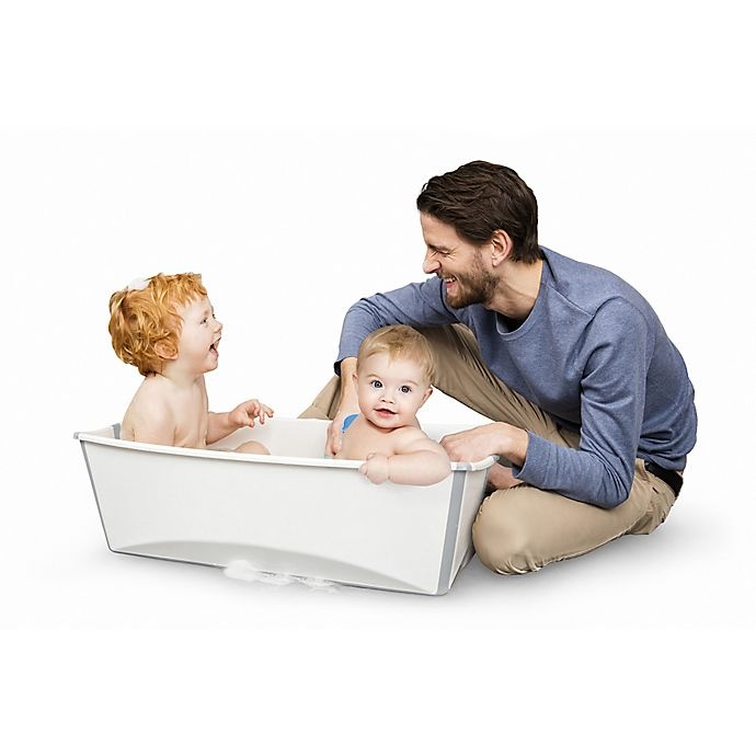 slide 2 of 2, Stokke Flexi Bath X-Large Tub - White/Grey, 1 ct