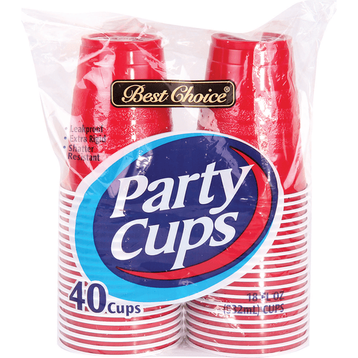 slide 1 of 1, Best Choice Party Cups, 40 ct; 18 oz