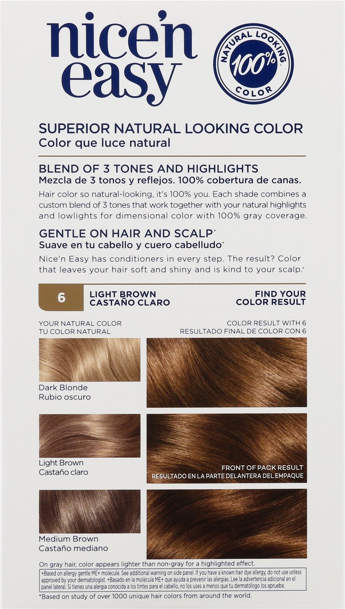 slide 9 of 12, Nice’n Easy Clairol Nice 'N Easy 6 Light Brown, 1 ct