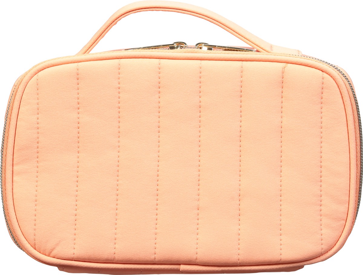 slide 3 of 12, scünci Coral Quilt Mini Train Case, 1 ct