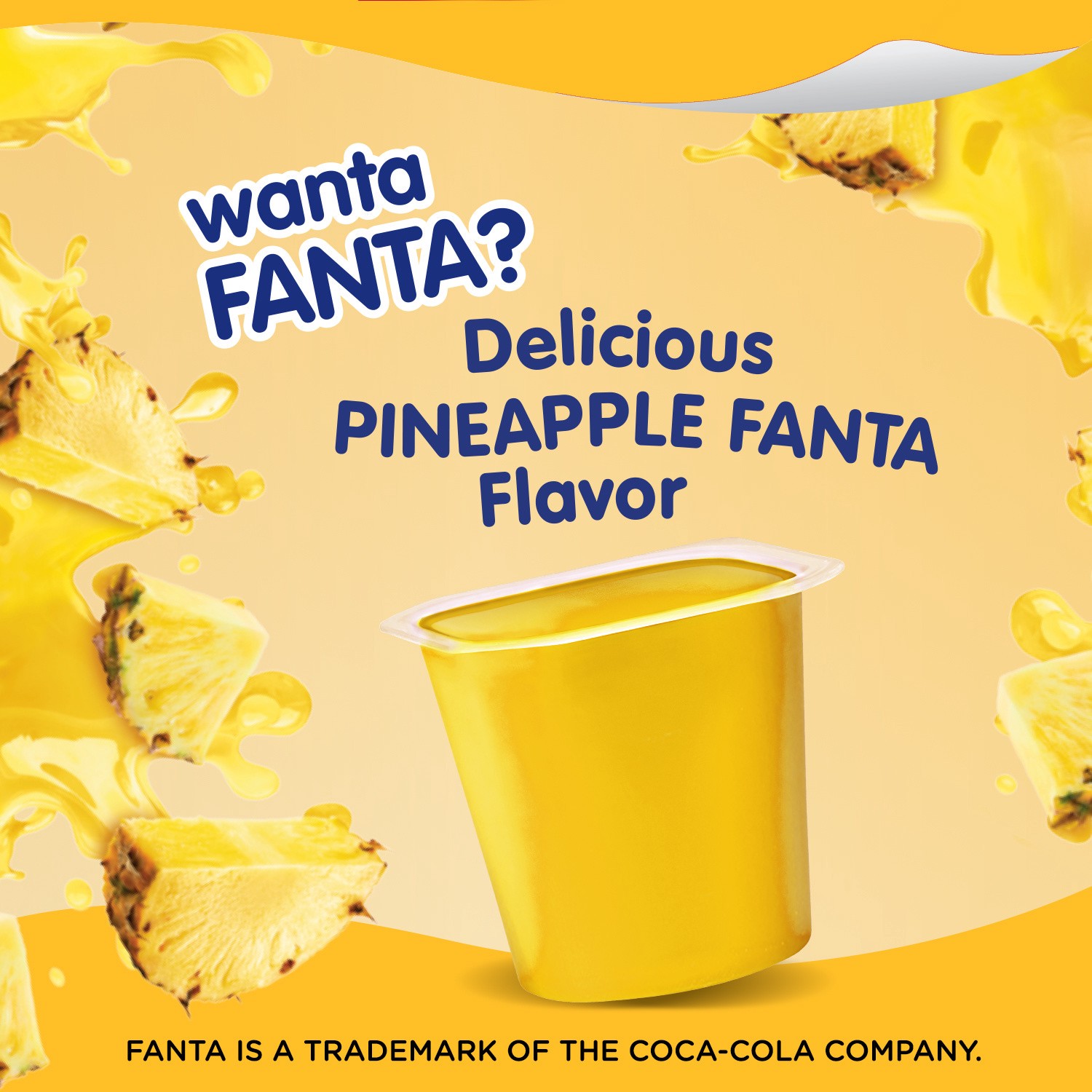 slide 4 of 5, Snack Pack Fanta Pineapple Juicy Gels 6 ea, 6 ct