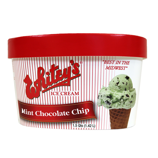 slide 1 of 1, Whitey's Ice Cream Mint Chocolate Chip, 1.75 qt