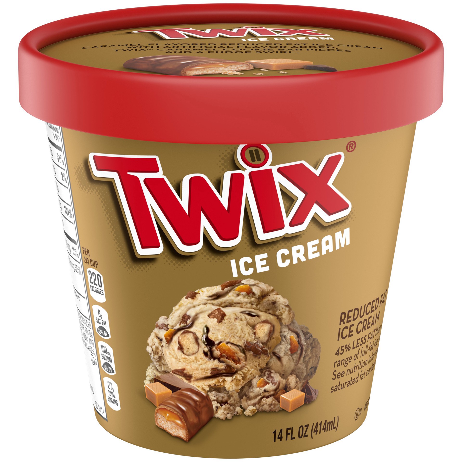 slide 1 of 1, TWIX Ice Cream Pint 14 oz, 14 fl oz