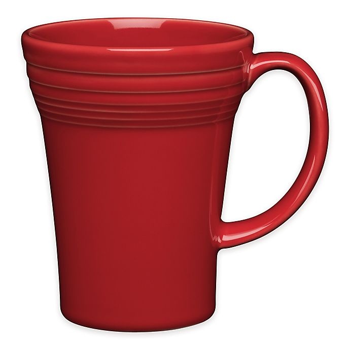 slide 1 of 3, Fiesta Bistro Latte Mug - Scarlet, 1 ct