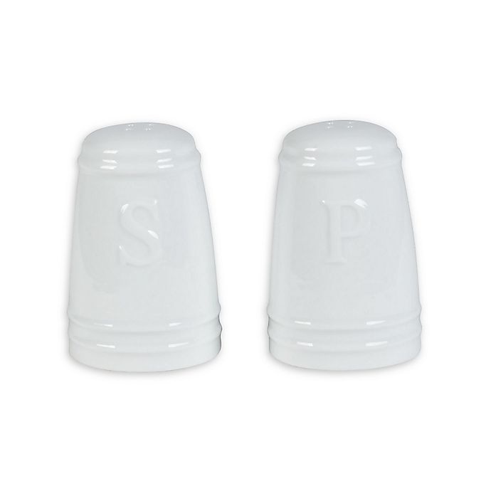 slide 1 of 2, Everyday White by Fitz and Floyd Bistro Salt and Pepper Shakers, 1 ct