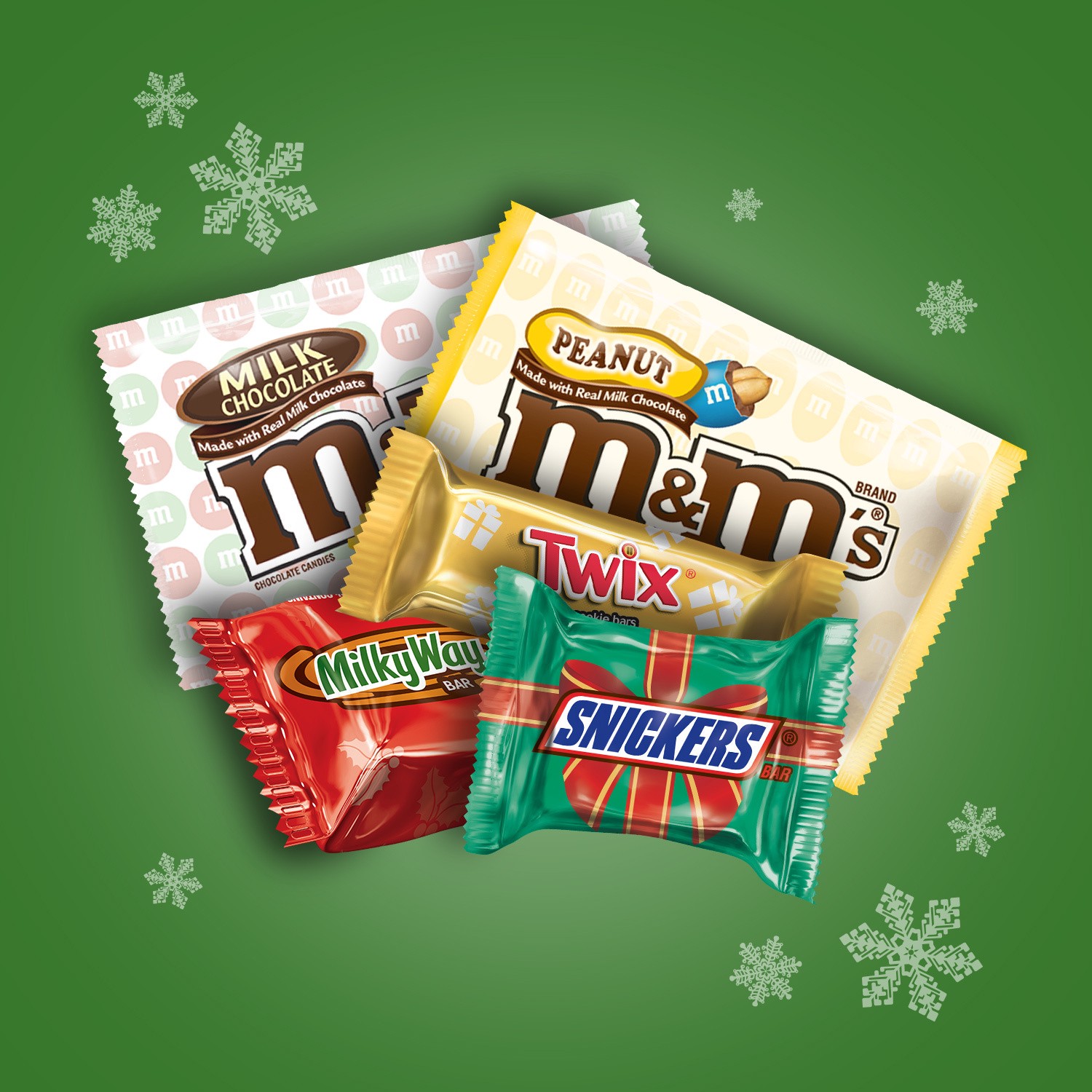 slide 3 of 3, Mixed MARS Chocolate Christmas Candy Fun Size Variety Mix 55.2-Ounce Bag 150 Pieces, 55.20 oz