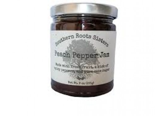 slide 1 of 1, Southern Roots Sisters Peach Pepper Jam, 11 oz