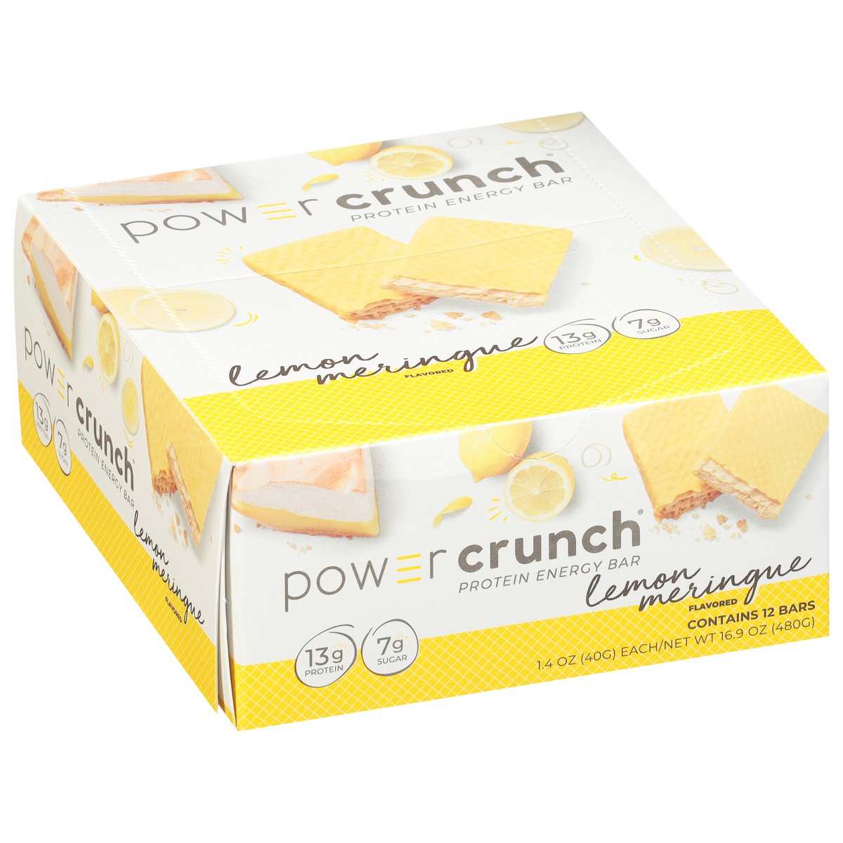 slide 8 of 12, Power Crunch Lemon Meringue Flavored Protein Energy Bar 12 - 1.4 oz Bars, 12 ct