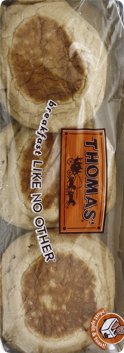 slide 2 of 5, Thomas' Double Protein Oatmeal English Muffins, 13 oz