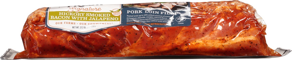 slide 3 of 13, Prairie Fresh Signature Pork Loin Filet with Hickory Smoked Bacon and Jalapeño, 27.2 oz