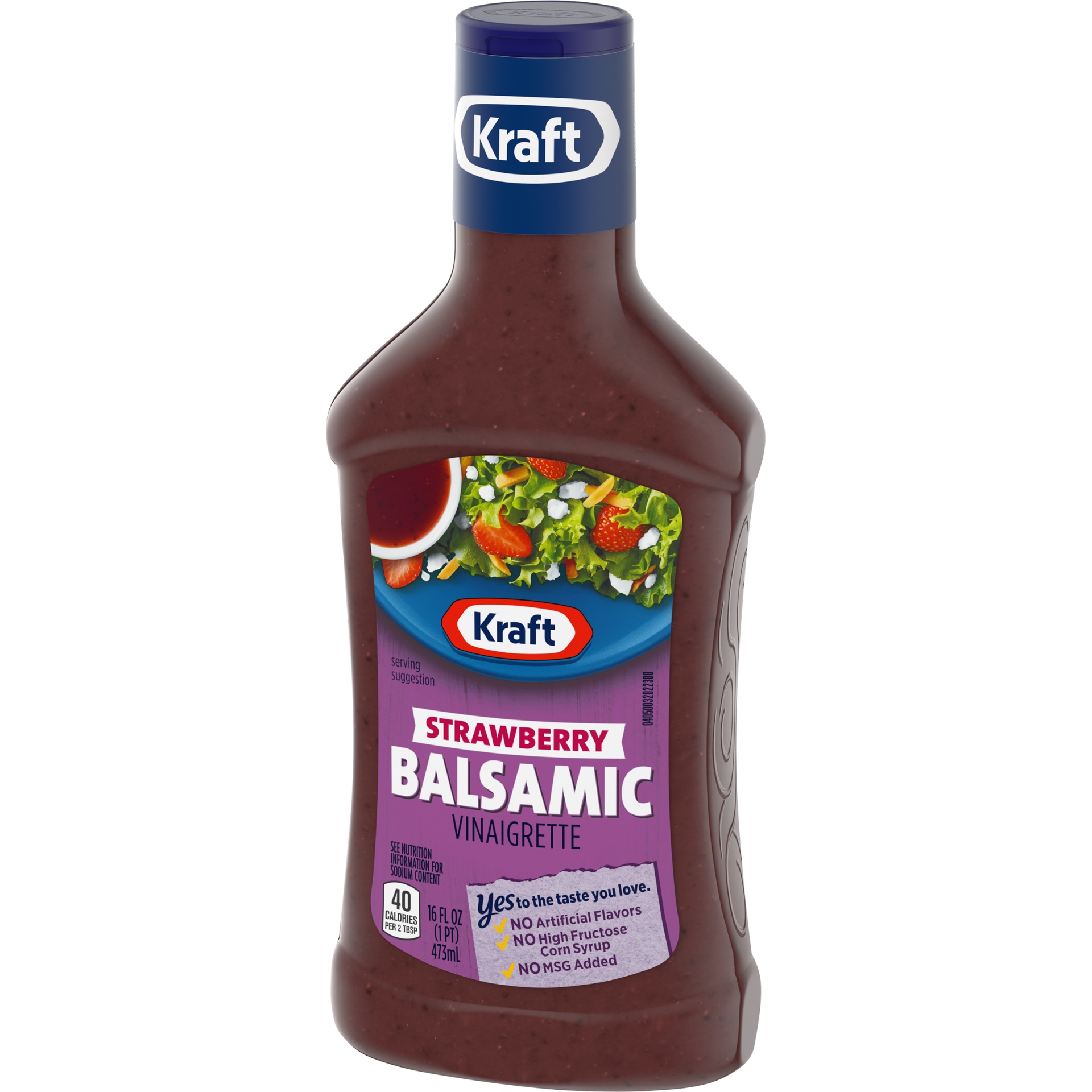 slide 3 of 6, Kraft Strawberry Balsamic Vinaigrette Salad Dressing, 16 fl oz