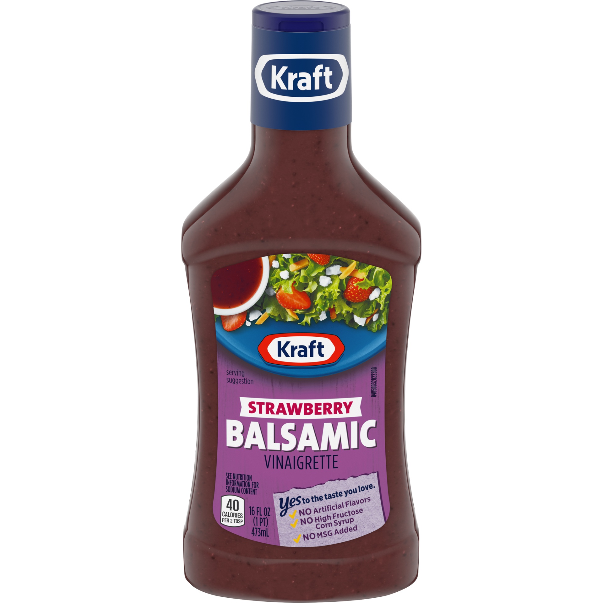 slide 1 of 6, Kraft Strawberry Balsamic Vinaigrette Salad Dressing, 16 fl oz