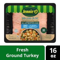 Jennie-O Ground Turkey Breast 99% Lean NAE, 1 lb