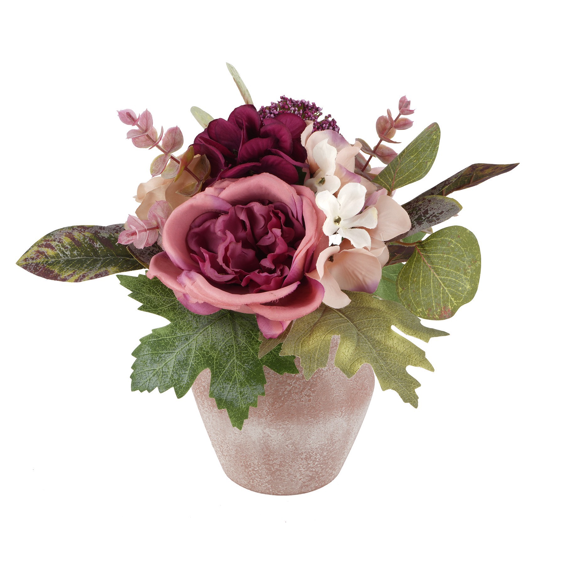 slide 2 of 2, 10" Mixed Rose Arrangement In Pink Pot By Ashland, 9 in x 9 in x 10 in