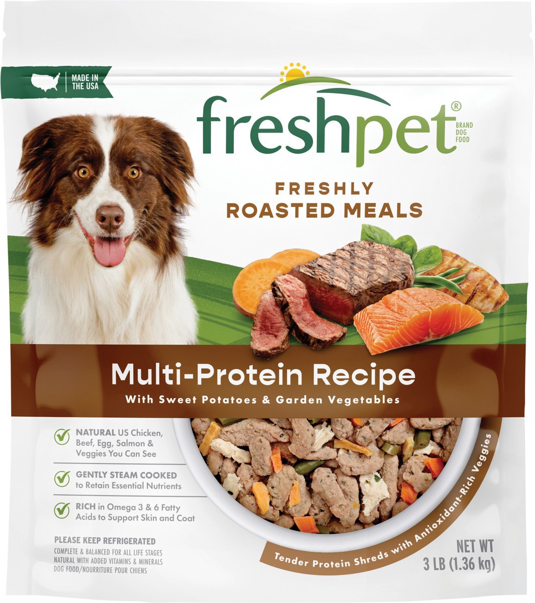 slide 3 of 3, Freshpet Freshly Roasted Meals Multi-Protein Recipe Dog Food 3 lb, 3 lb