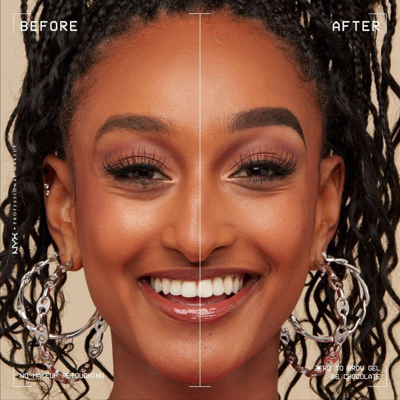 slide 4 of 9, Nyx Zro To Brw Gel Choc, 1 ct