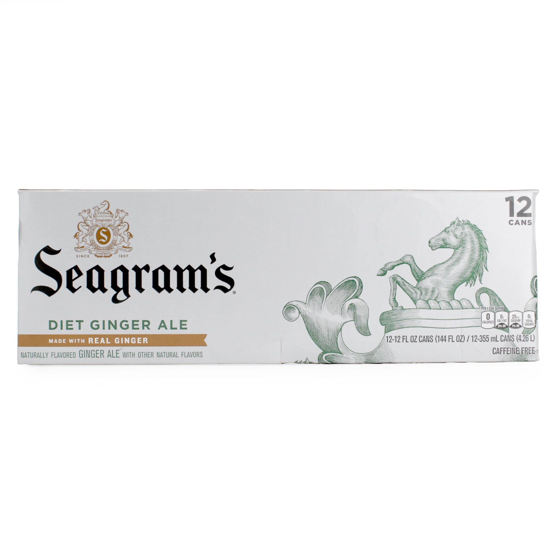 slide 1 of 1, Seagram's Diet Ginger Ale - 12 oz, 12 oz