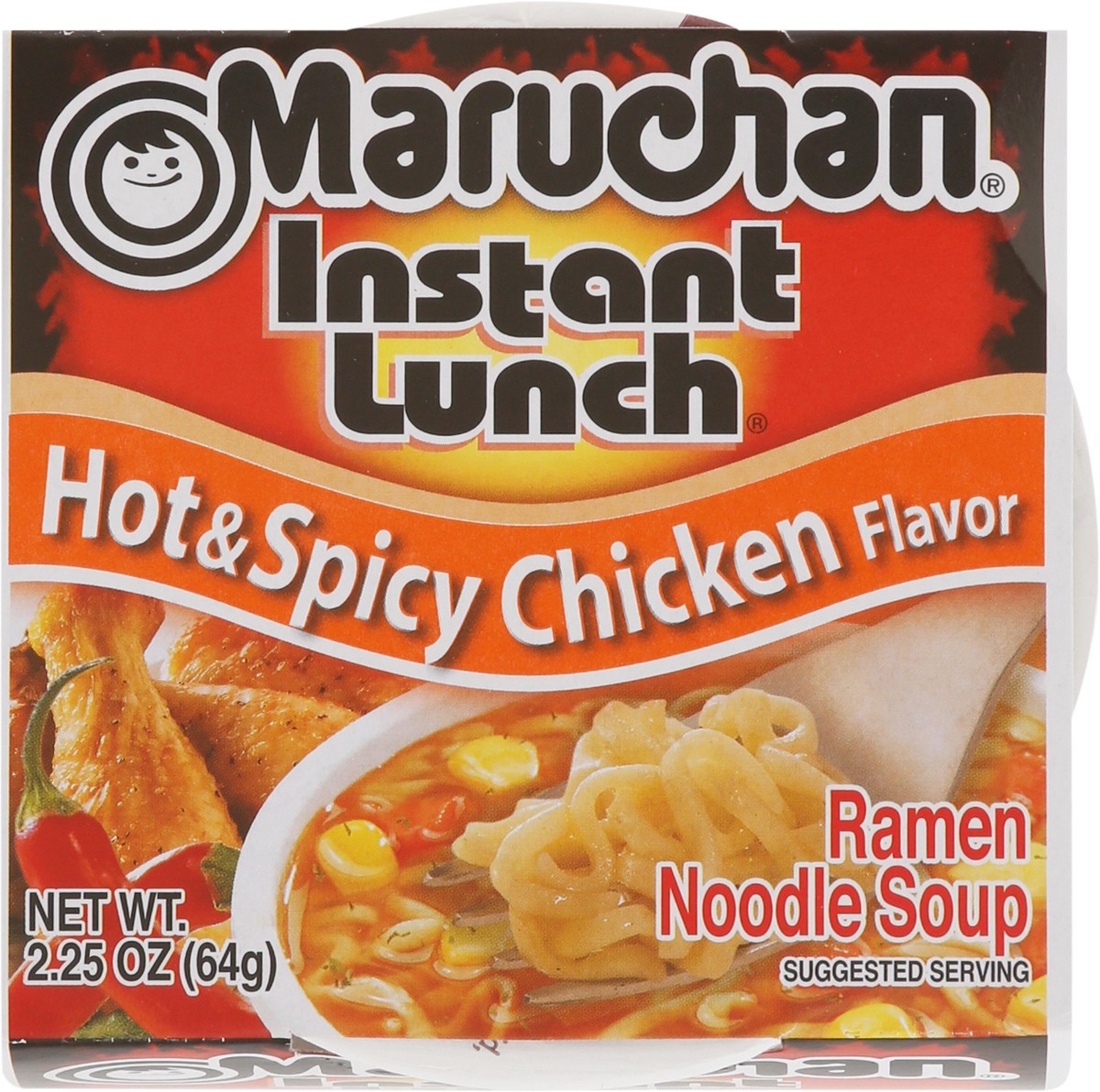 slide 9 of 9, Maruchan Instant Lunch Hot & Spicy Chicken Flavor Ramen Noodle Soup 2.25 oz, 2.25 oz