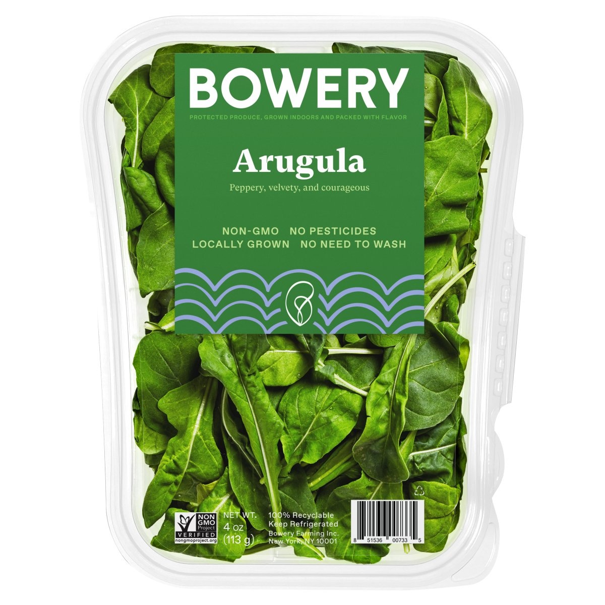 slide 1 of 1, Bowery Arugula Leaf, 4 oz