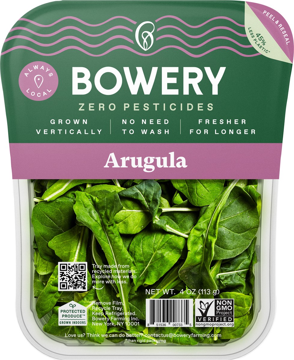 slide 8 of 8, Bowery Arugula, 4 oz