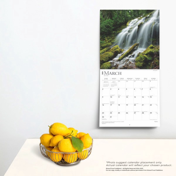 slide 7 of 8, 2025 Browntrout Inspirational Monthly Plastic-Free Square Wall Calendar, 12"" X 12"", Psalms, January 2025 To December 2025, 1 ct