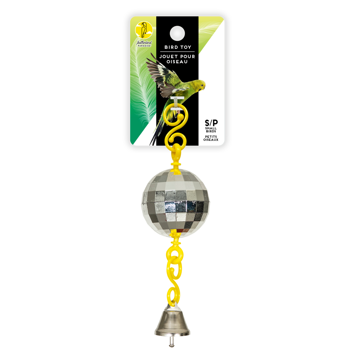 slide 1 of 9, Featherland Paradise Plastic Disco Ball Toy, 1 ct