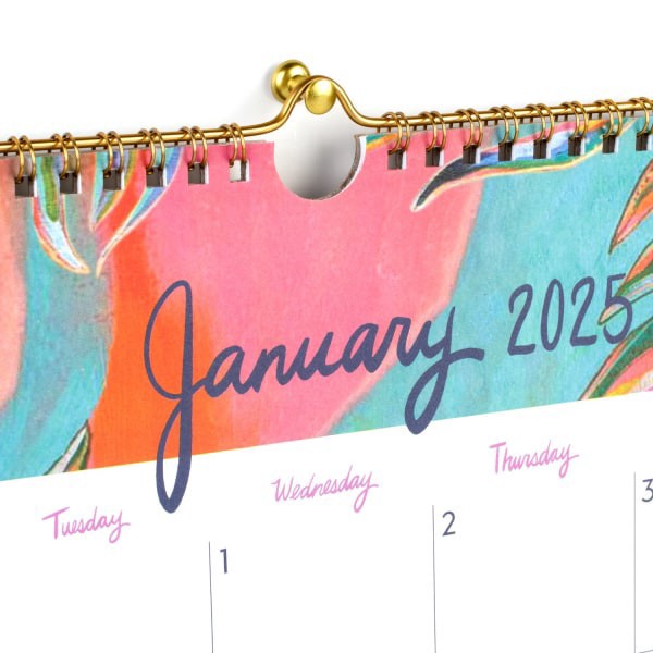 slide 2 of 6, 2025 Ettavee For Cambridge Monthly Wall Calendar, 15"" X 12"", Leaf, January 2025 To December 2025, Ev21-707, 1 ct