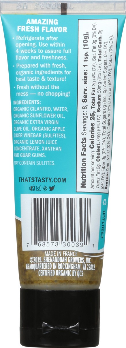 slide 5 of 12, That's Tasty Organic Cilantro Puree, 2.8 oz