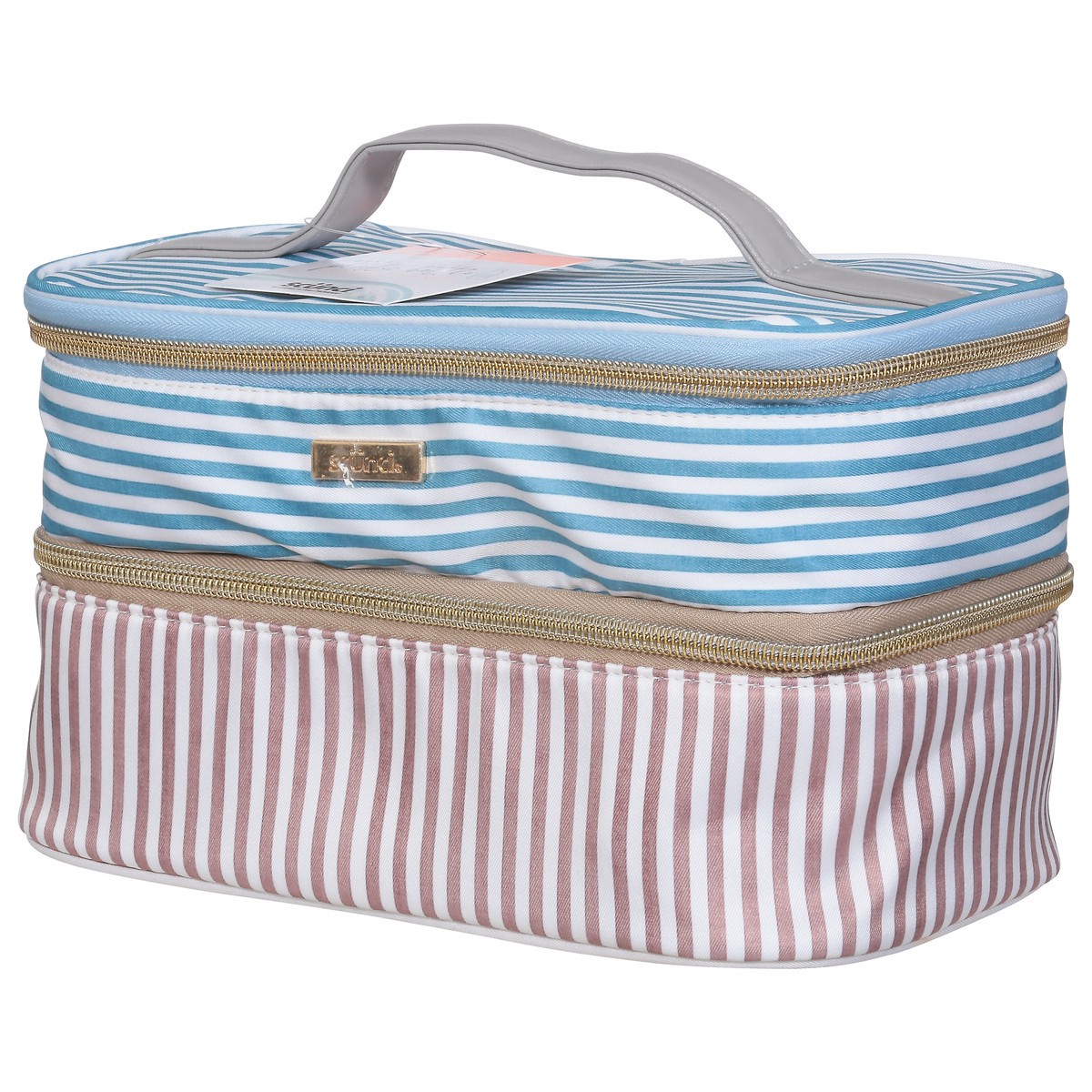 slide 6 of 11, Allegro Train Case Stripes, 1 ct